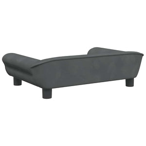 vidaXL Dog Bed Dark Gray 70x48x22 cm Velvet