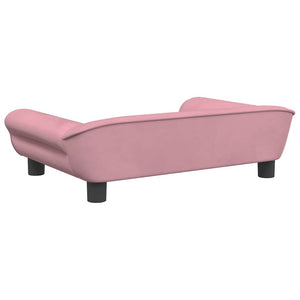 vidaXL Dog Bed Pink 70x48x22 cm Velvet