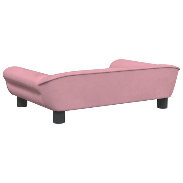 vidaXL Dog Bed Pink 70x48x22 cm Velvet