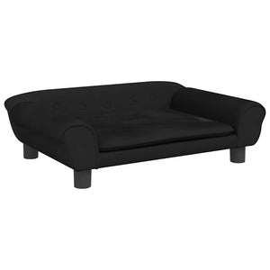 vidaXL Dog Bed Black 70x48x22 cm Velvet