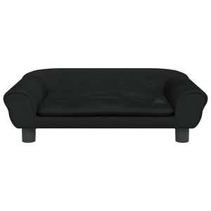 vidaXL Dog Bed Black 70x48x22 cm Velvet