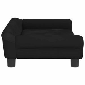 vidaXL Dog Bed Black 70x48x22 cm Velvet