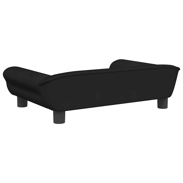 vidaXL Dog Bed Black 70x48x22 cm Velvet