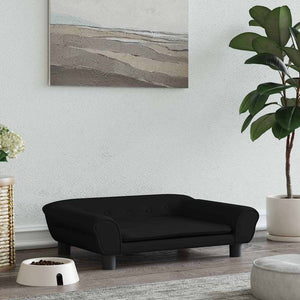 vidaXL Dog Bed Black 70x48x22 cm Velvet