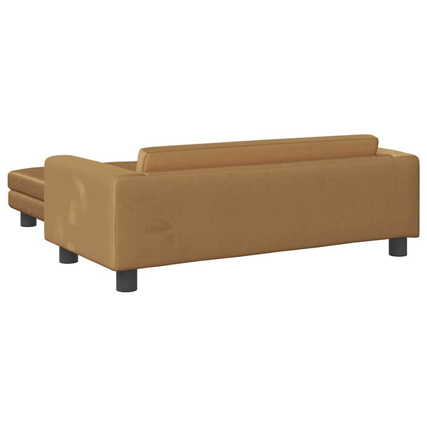 vidaXL Dog Bed with Extension Brown 100x50x30 cm Velvet