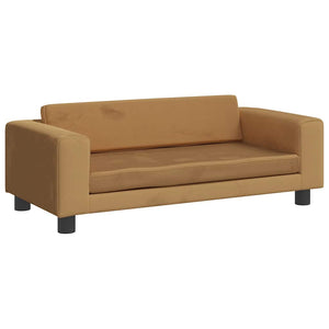 vidaXL Dog Bed with Extension Brown 100x50x30 cm Velvet