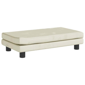 vidaXL Dog Bed with Extension Cream 100x50x30 cm Velvet