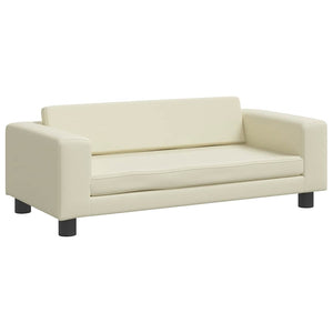 vidaXL Dog Bed with Extension Cream 100x50x30 cm Artificial Leather