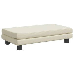 vidaXL Dog Bed with Extension Cream 100x50x30 cm Artificial Leather