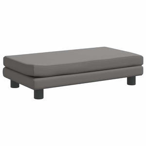 vidaXL Dog Bed with Extension Grey 100x50x30 cm Faux Leather