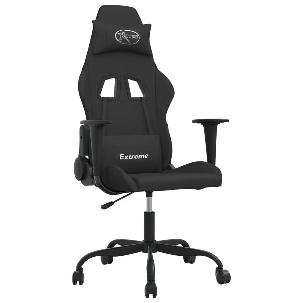 Gaming-Stuhl Schwarz Stoff