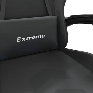 vidaXL Gaming Chair Black Artificial Leather