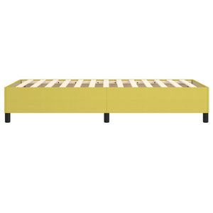 vidaXL Box Spring Bed Frame Green 90x190 cm Fabric