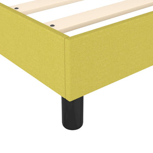 vidaXL Box Spring Bed Frame Green 90x190 cm Fabric