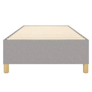 vidaXL Light Grey Box Spring Bed Frame 80x200 cm Fabric