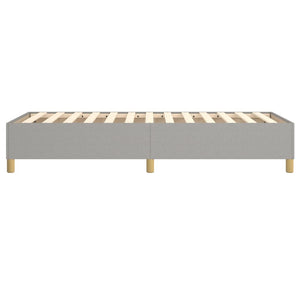 vidaXL Light Grey Box Spring Bed Frame 80x200 cm Fabric