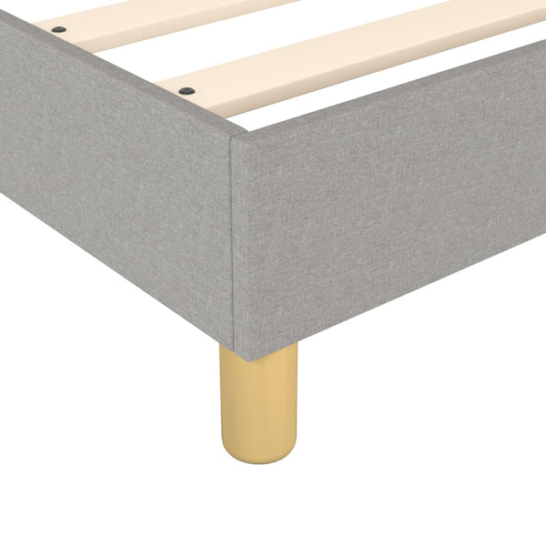 vidaXL Light Grey Box Spring Bed Frame 80x200 cm Fabric