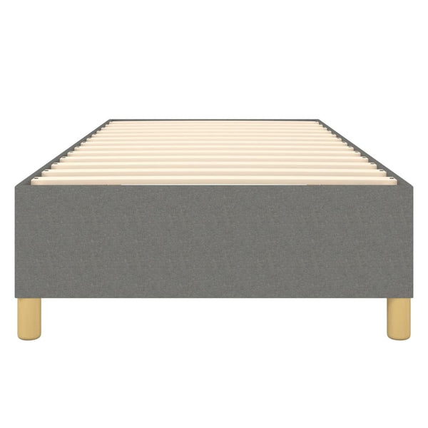 vidaXL Dark Grey Fabric Box Spring Bed Frame 80x200 cm