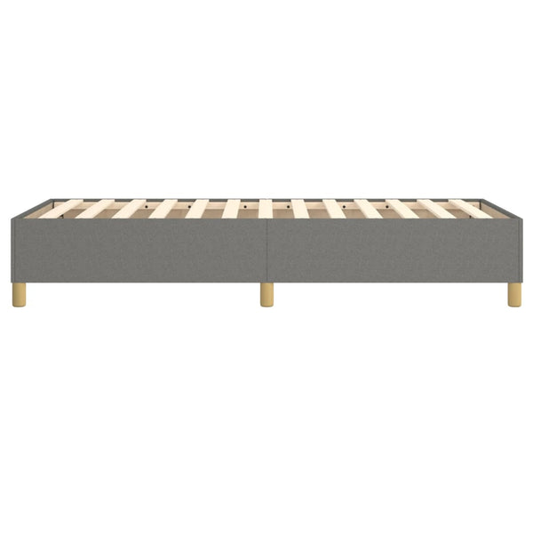 vidaXL Dark Grey Fabric Box Spring Bed Frame 80x200 cm
