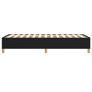 vidaXL Box Spring Bed Frame Black 80x200 cm Fabric
