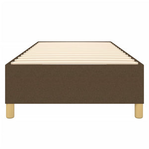 vidaXL Box Spring Bed Frame Dark Brown 80x200 cm Fabric