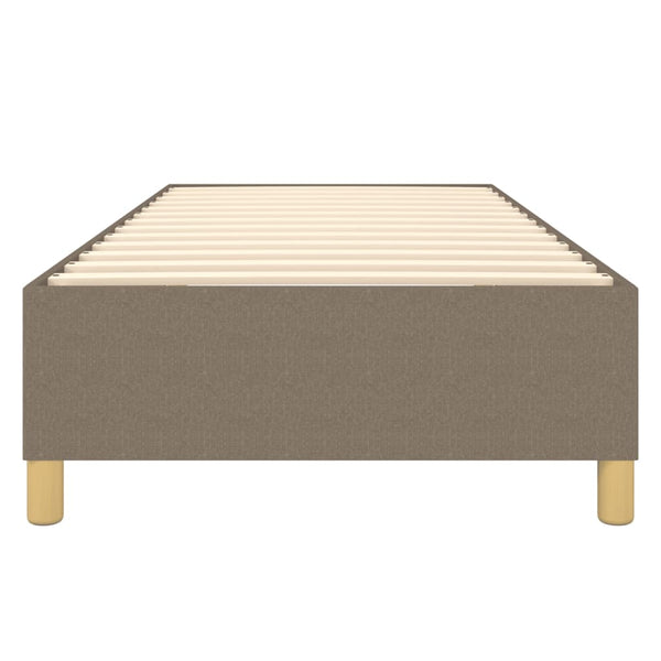 vidaXL Box Spring Bed Frame Taupe 80x200 cm Fabric