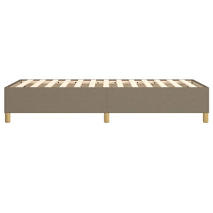 vidaXL Box Spring Bed Frame Taupe 80x200 cm Fabric