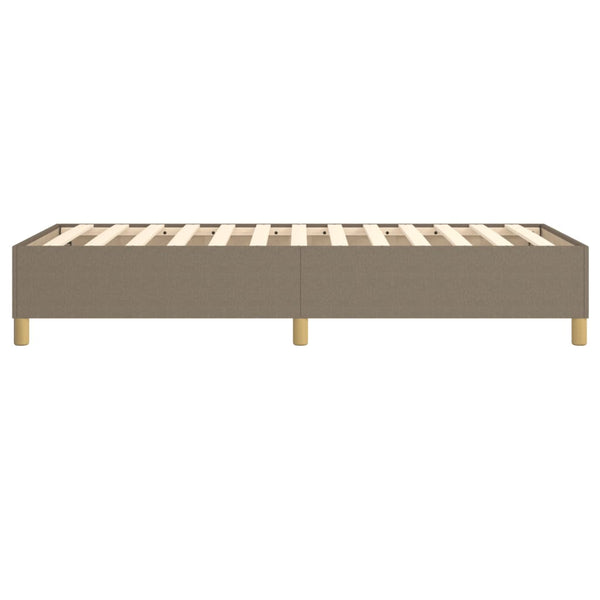 vidaXL Box Spring Bed Frame Taupe 80x200 cm Fabric