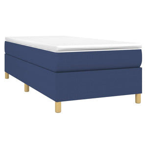 vidaXL Box Spring Bed Frame Blue 80x200 cm Fabric