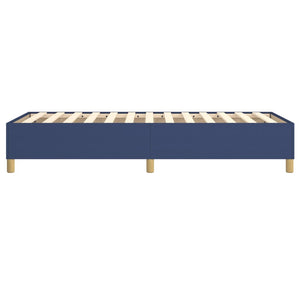 vidaXL Box Spring Bed Frame Blue 80x200 cm Fabric