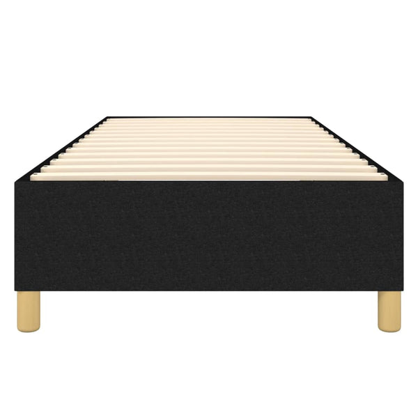 vidaXL Box Spring Bed Frame Black 90x190 cm Fabric