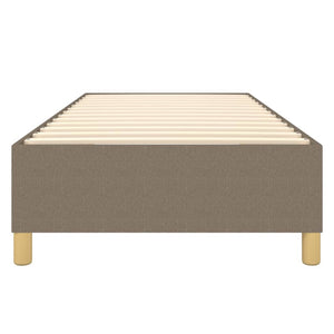 vidaXL Box Spring Bed Frame Taupe 90x190 cm Fabric