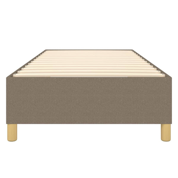 vidaXL Box Spring Bed Frame Taupe 90x190 cm Fabric