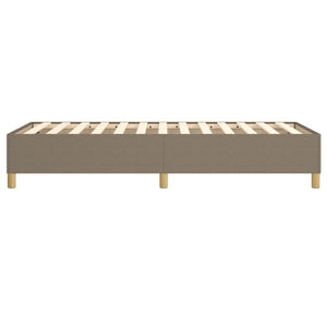 vidaXL Box Spring Bed Frame Taupe 90x190 cm Fabric