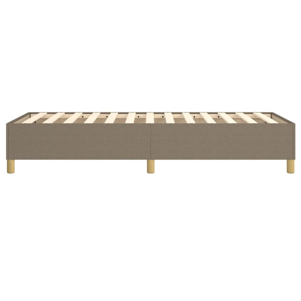 vidaXL Box Spring Bed Frame Taupe 90x190 cm Fabric
