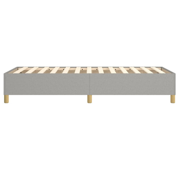 vidaXL Box Spring Bed Frame Light Gray 90x200 cm Fabric