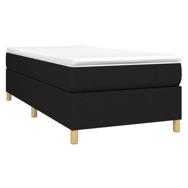vidaXL Divan Bed Frame Black 90x200 cm Fabric