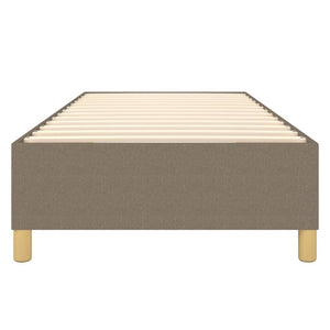 vidaXL Box Spring Bed Frame Taupe 90x200 cm Fabric
