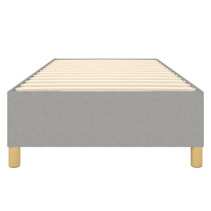 vidaXL Fabric Box Spring Bed Frame Light Gray 100x200 cm
