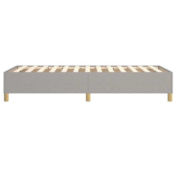 vidaXL Fabric Box Spring Bed Frame Light Gray 100x200 cm