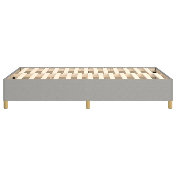 vidaXL Box Spring Bed Frame Light Grey 120x200 cm Fabric