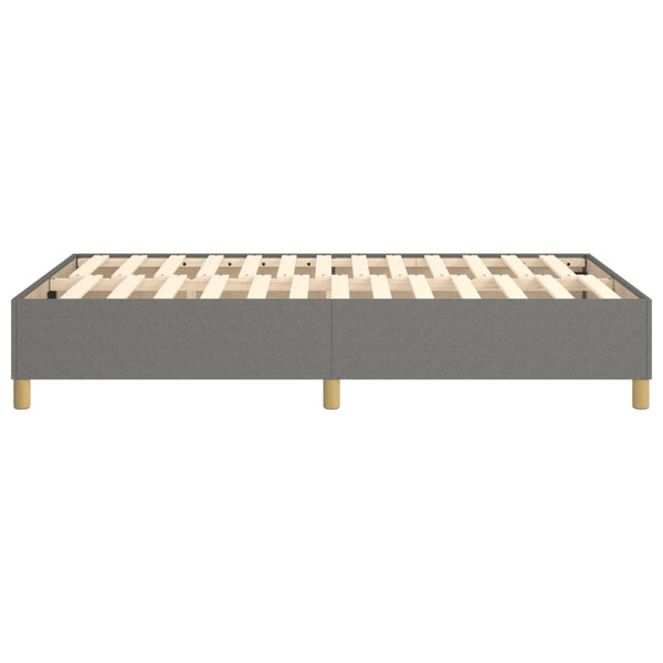 vidaXL Dark Grey Box Spring Bed Frame 120x200 cm Fabric