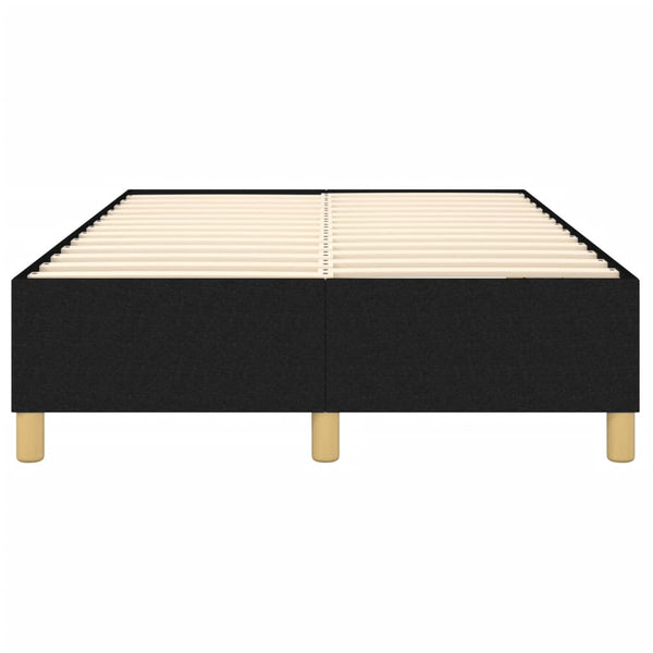 vidaXL Fabric Box Spring Bed Frame Black 120x200 cm