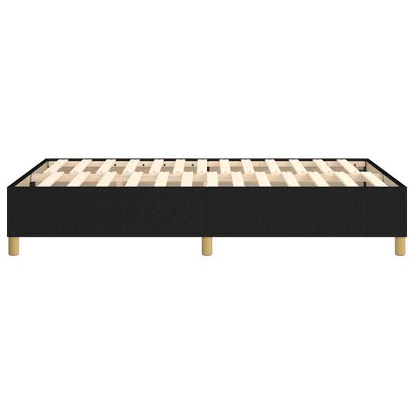 vidaXL Fabric Box Spring Bed Frame Black 120x200 cm