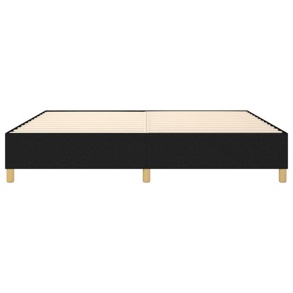 vidaXL Box Spring Bed Frame Black 140x200 cm Fabric