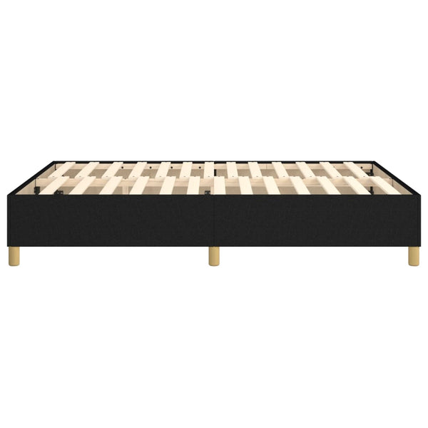 vidaXL Box Spring Bed Frame Black 140x200 cm Fabric