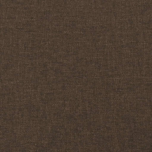 vidaXL Box Spring Bed Frame Dark Brown 140x200 cm Fabric