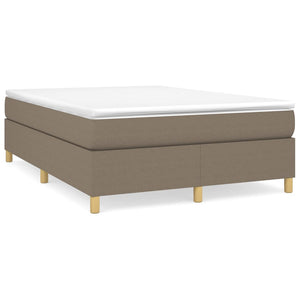 vidaXL Taupe Fabric Divan Bed Base 140x200 cm