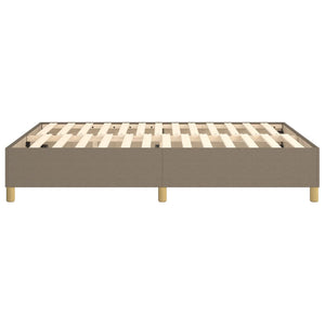 vidaXL Taupe Fabric Divan Bed Base 140x200 cm