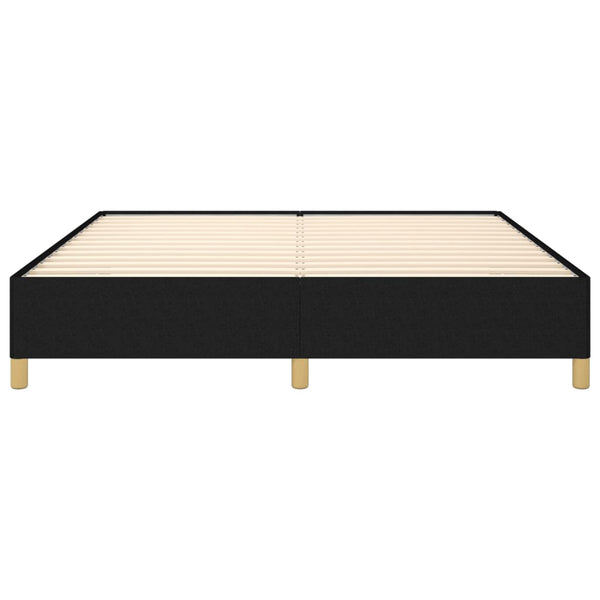 vidaXL Box Spring Bed Frame Black 160x200 cm Fabric